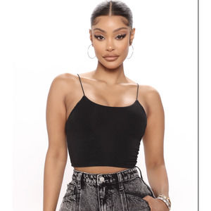 Black Spaghetti Strap Tank Top